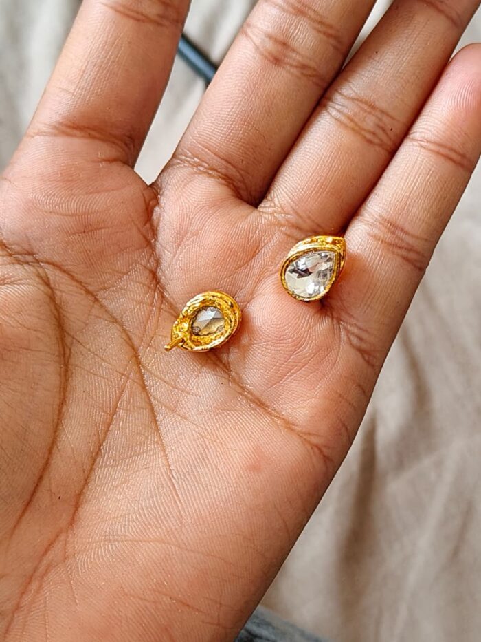 jwellery making raw material stud with base