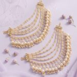 multi strand pearl ear chain
